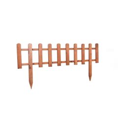   ROJAPLAST fenyőfából készült virágágyás kerítés, natúr - 100 cm