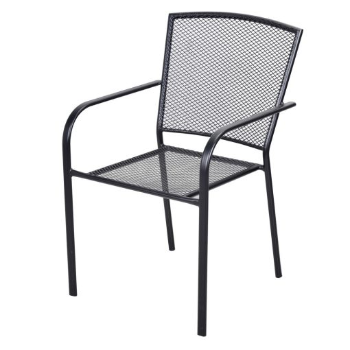 ROJAPLAST ZWMC-19 fém kerti szék - fekete