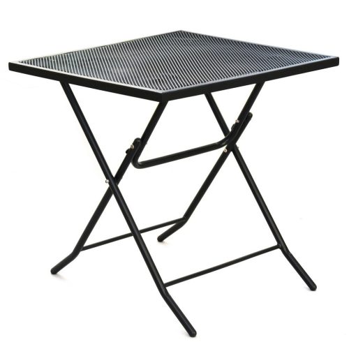 ROJAPLAST ZWMT-70F fém kerti összecsukható asztal - fekete 