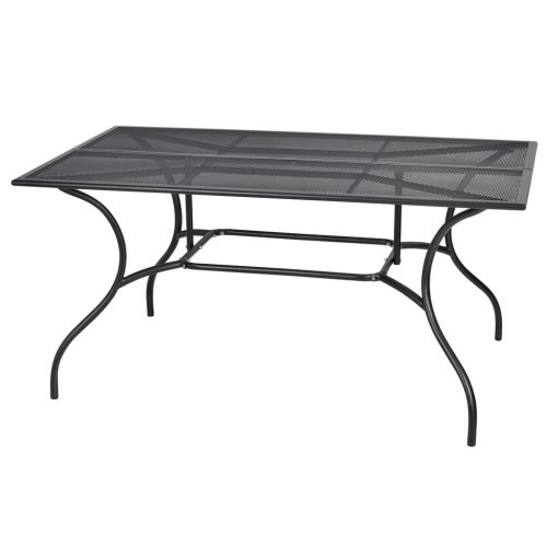 ROJAPLAST ZWMT-83 fém kerti asztal - fekete