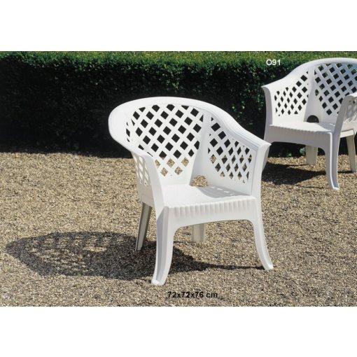Lario műanyag kerti fotel